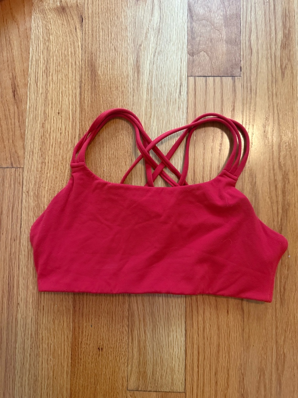 Women’s Red Multi crisscross sports bra - Athleta
